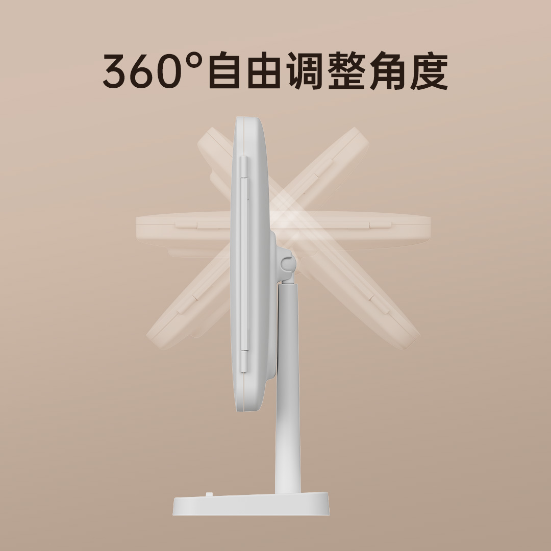 外贸热销三折台式化妆镜